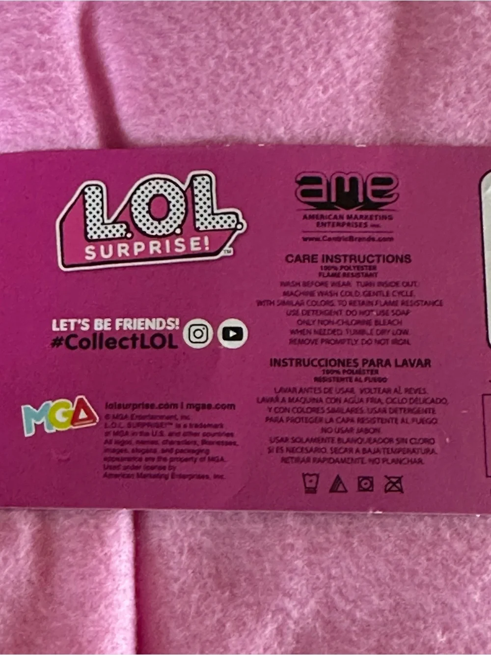 L.O.L. Surprise! Girls Multi-Color 2-PC Pajama Set